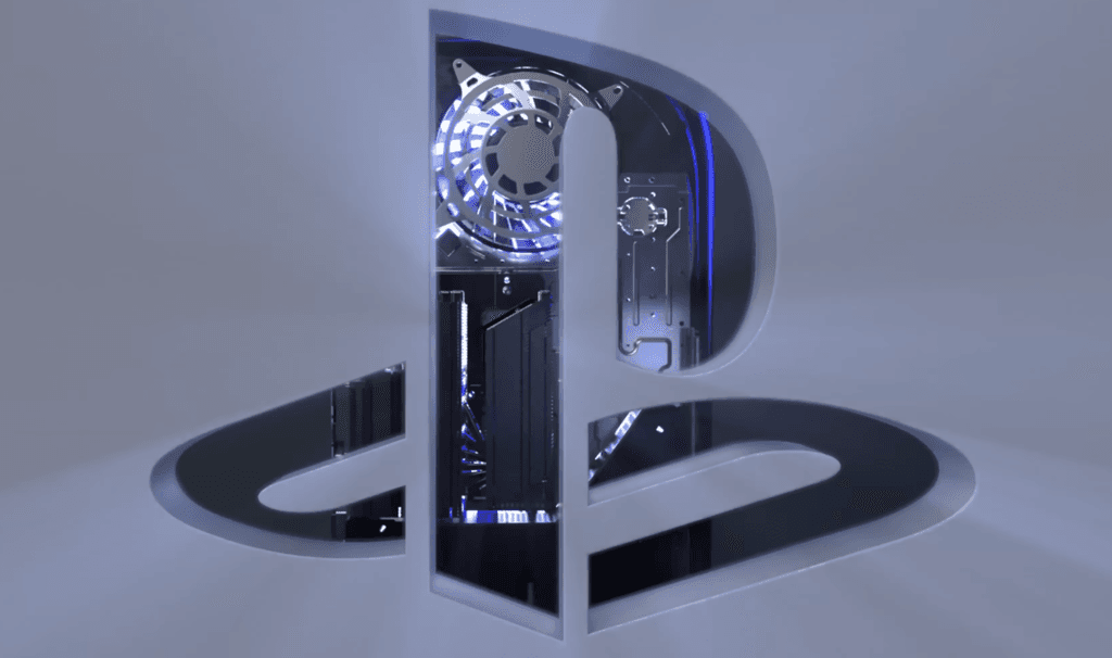 Imagen conceptual de las consolas PS6 y Xbox Helix con especificaciones técnicas avanzadas.